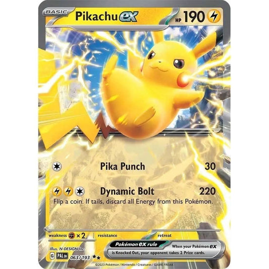 Pikachu ex - 063/193 - Ultra Rare - Paldea Evolved - Pokemon TCG