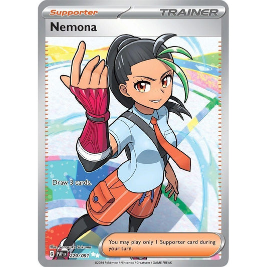 Nemona - 229/091 - Illustration Rare - Paldean Fates - Pokemon TCG