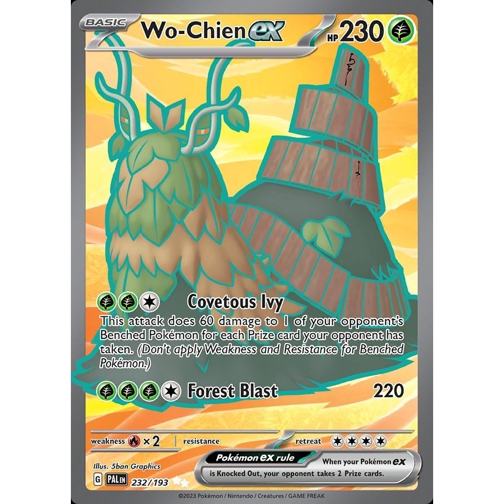 Wo-Chien ex - 232/193 - Full Art Secret Rare - Paldea Evolved - Pokemon TCG