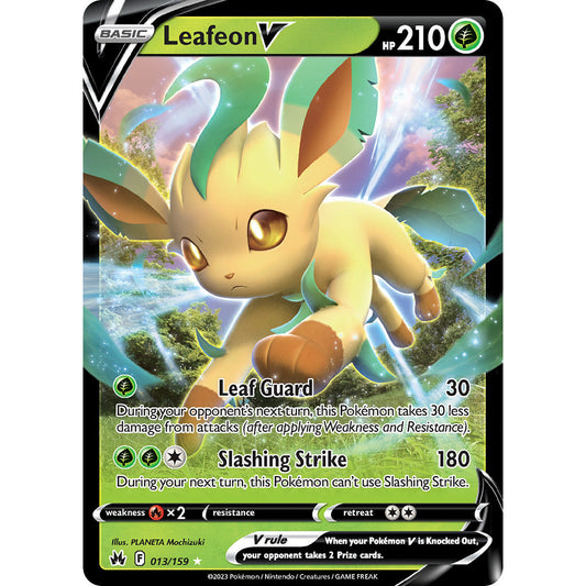 Leafeon V - 013/159 - Ultra Rare - Crown Zenith - Pokémon TCG
