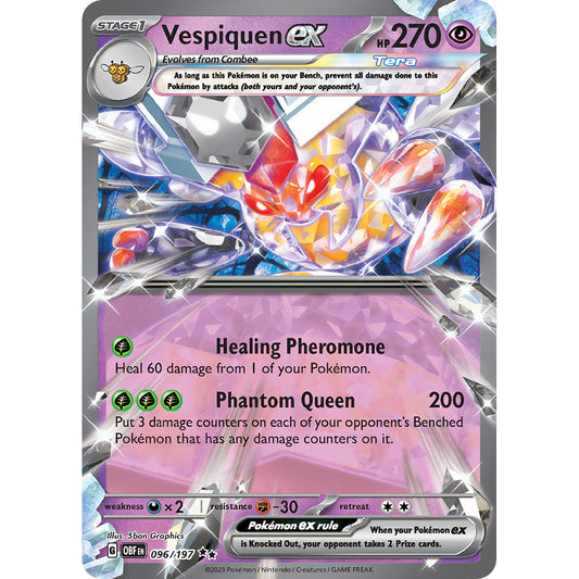 Vespiquen ex - 096/197 - Ultra Rare - Obsidian Flames - Pokémon TCG