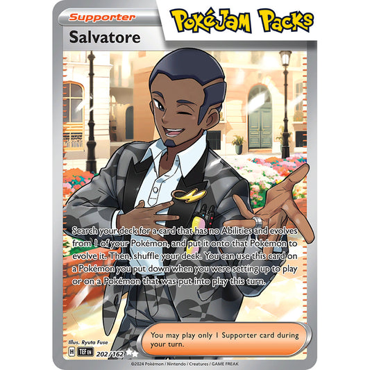 Salvatore - 202/162 - Full Art Secret Rare - Scarlet & Violet: Temporal Forces - Pokémon TCG