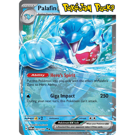 Palafin ex - 061/167 - Ultra Rare - Twilight Masquerade - Pokémon TCG