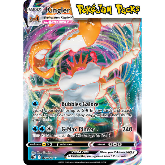 Kingler VMAX - 029/172 - Ultra Rare - Sword & Shield: Brilliant Stars - Pokémon TCG