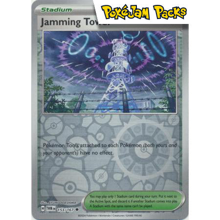 Jamming Tower - 153/167 - Uncommon Reverse Holo - Twilight Masquerade - Pokémon TCG
