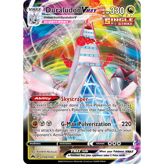 Duraludon VMAX - 104/159 - Ultra Rare - Crown Zenith - Pokémon TCG