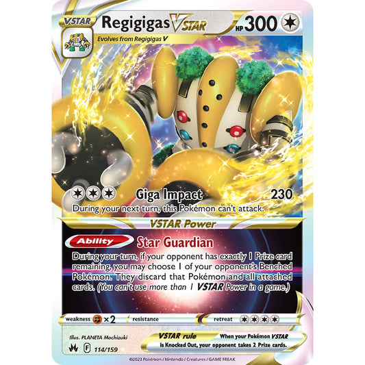 Regigigas VSTAR - 114/159 - Ultra Rare - Crown Zenith - Pokemon TCG