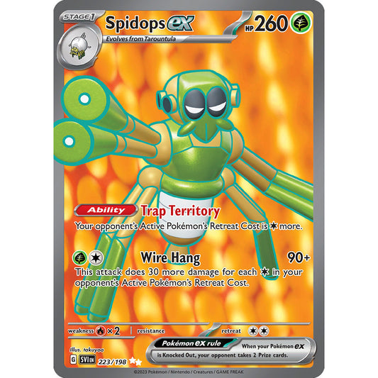 Spidops ex - 223/198 - Full Art Secret Rare - Scarlet & Violet (Base Set) - Pokémon TCG