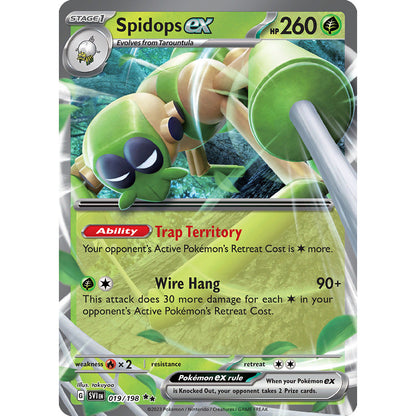 Spidops ex - 019/198 - Ultra Rare - Scarlet & Violet - Pokemon TCG