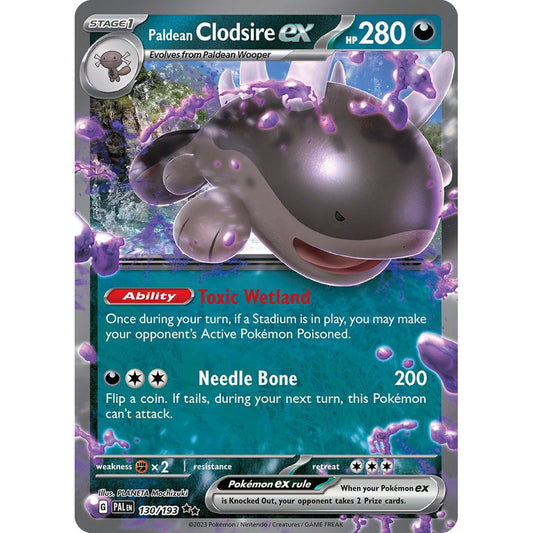 Paldean Clodsire ex - 130/193 - Ultra Rare - Paldea Evolved - Pokemon TCG