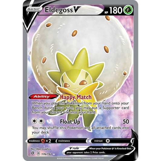 Eldegoss V - 176/192 - Full Art Ultra Rare - Sword & Shield: Rebel Clash - Pokémon TCG