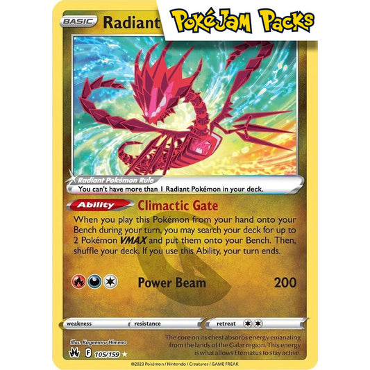 Radiant Eternatus - 105/159 - Radiant Rare - Crown Zenith - Pokémon TCG