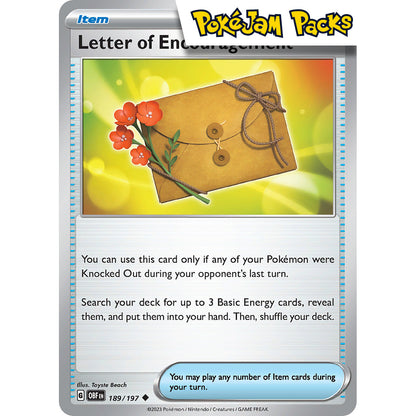 Letter of Encouragement - 189/197 - Uncommon - Obsidian Flames - Pokémon TCG