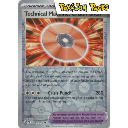 Technical Machine: Crisis Punch - 090/091 - Uncommon Reverse Holo - Paldean Fates - Pokemon TCG