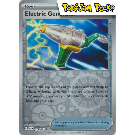 Electric Generator - 079/091 - Uncommon Reverse Holo - Paldean Fates - Pokemon TCG