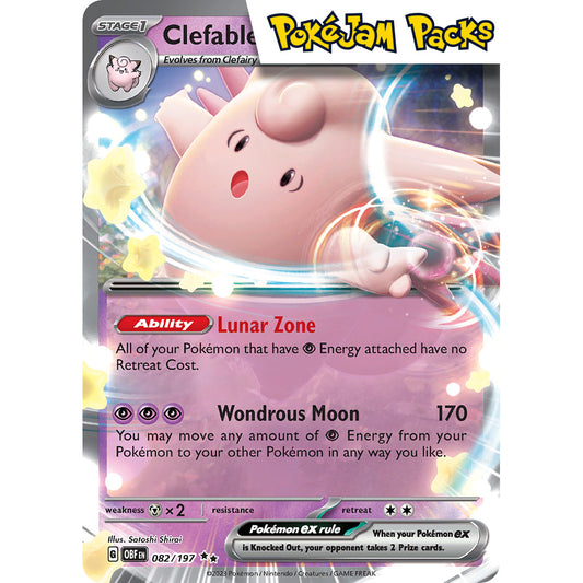 Clefable ex - 082/197 - Ultra Rare - Obsidian Flames - Pokémon TCG