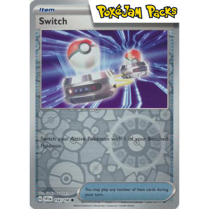 Switch - 194/198 - Common Reverse Holo - Scarlet & Violet - Pokémon TCG