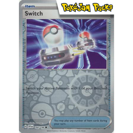 Switch - 194/198 - Common Reverse Holo - Scarlet & Violet - Pokémon TCG