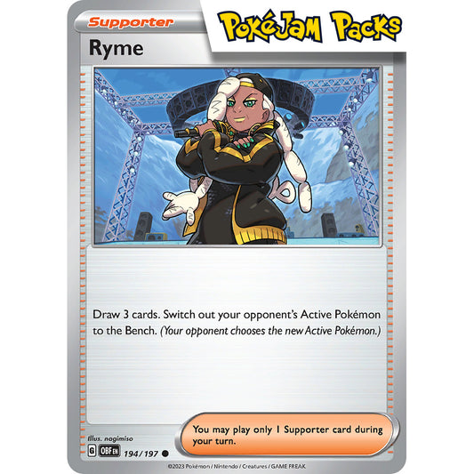 Ryme - 194/197 - Common - Obsidian Flames - Pokémon TCG