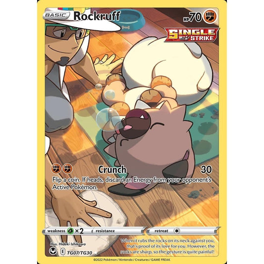 Rockruff - TG07/TG30 - Holo Rare - Silver Tempest - Pokemon TCG