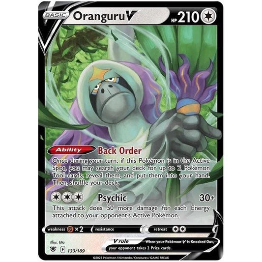 Oranguru V - 133/189 - Ultra Rare - Sword & Shield: Astral Radiance - Pokemon TCG