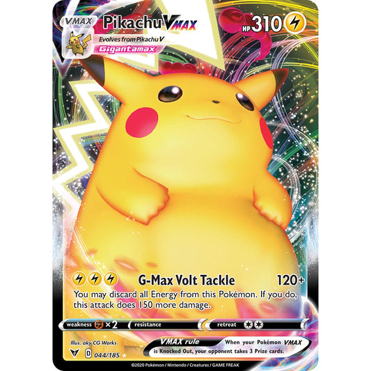 Pikachu VMAX - 044/185 - Ultra Rare - Vivid Voltage - Pokemon TCG