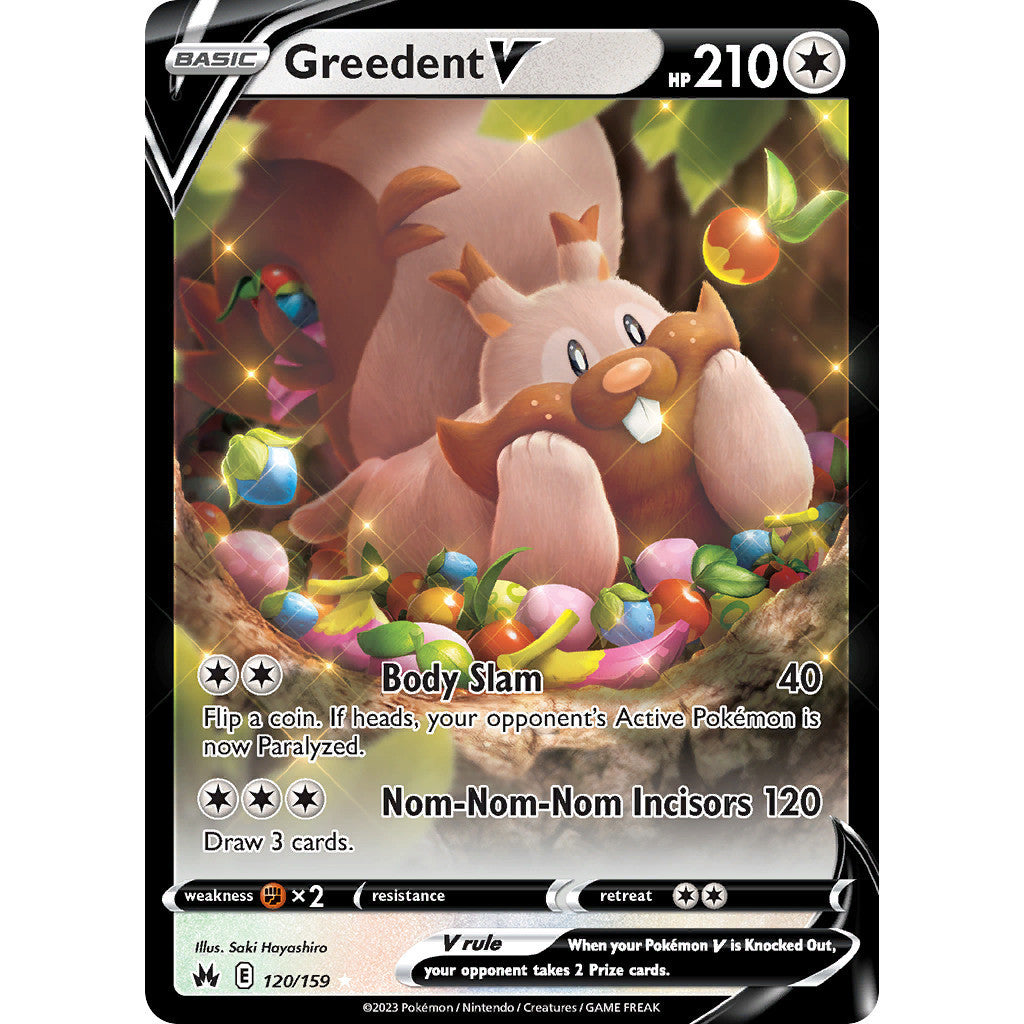 Greedent V - 120/159 - Ultra Rare - Crown Zenith - Pokemon TCG