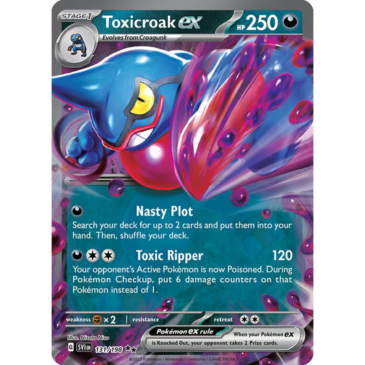 Toxicroak ex - 131/198 - Ultra Rare - Scarlet & Violet (Base Set) - Pokémon TCG