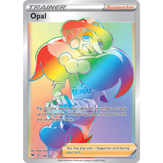 Opal - 197/185 - Hyper Rare - Sword & Shield: Vivid Voltage - Pokémon TCG