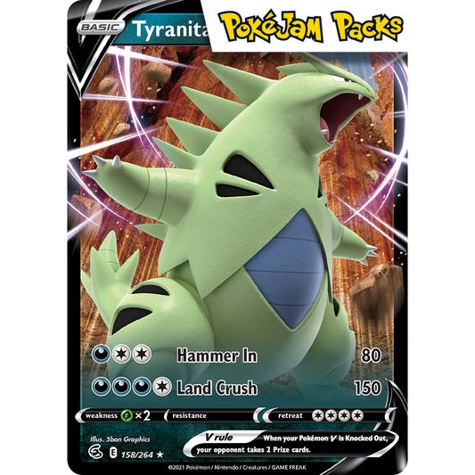 Tyranitar V - 158/264 - Ultra Rare - Sword & Shield: Fusion Strike - Pokémon TCG