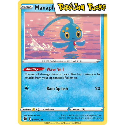Manaphy - 041/172 - Rare - Sword & Shield: Brilliant Stars - Pokémon TCG