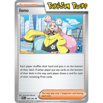 Iono - 080/091 - Uncommon - Paldean Fates - Pokémon TCG