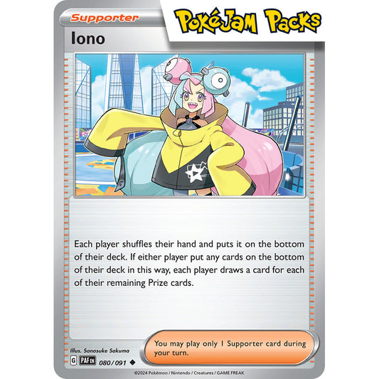 Iono - 080/091 - Uncommon - Paldean Fates - Pokémon TCG