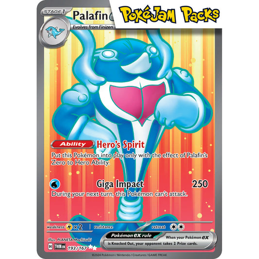 Palafin ex - 193/167 - Full Art Secret Rare - Twilight Masquerade - Pokémon TCG