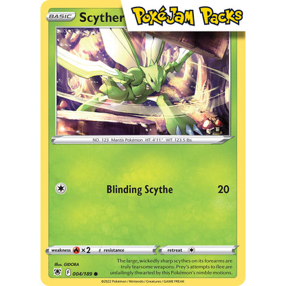 Scyther - 004/189 - Common Reverse Holo - Astral Radiance - Pokémon TCG