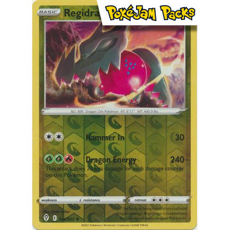 Regidrago - 124/203 - Holo Rare Reverse Holo - Evolving Skies - Pokémon TCG