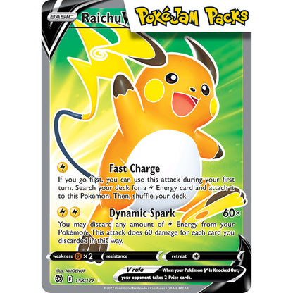 Raichu V - 158/172 - Full Art Ultra Rare - Brilliant Stars - Pokémon TCG