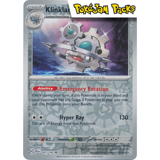 Klinklang - 101/142 - Reverse Holo Rare - Stellar Crown - Pokémon TCG