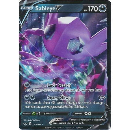 Sableye V - 120/202 - Ultra Rare - Sword & Shield - Pokemon TCG