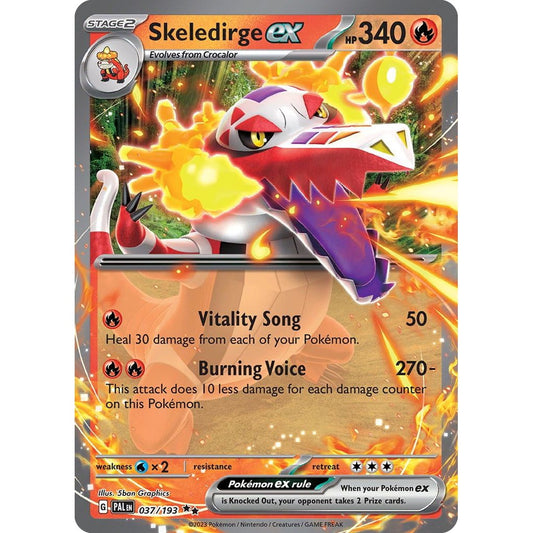Skeledirge ex - 037/193 - Ultra Rare - Paldea Evolved - Pokemon TCG