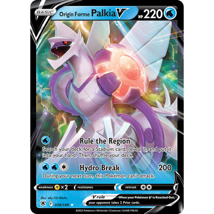 Origin Forme Palkia V - 039/189 - Ultra Rare - Astral Radiance - Pokemon TCG
