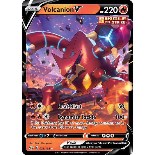Volcanion V - 025/198 - Ultra Rare - Chilling Reign - Pokemon TCG