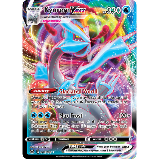 Kyurem VMAX - 049/196 - Ultra Rare - Sword & Shield: Lost Origin - Pokémon TCG