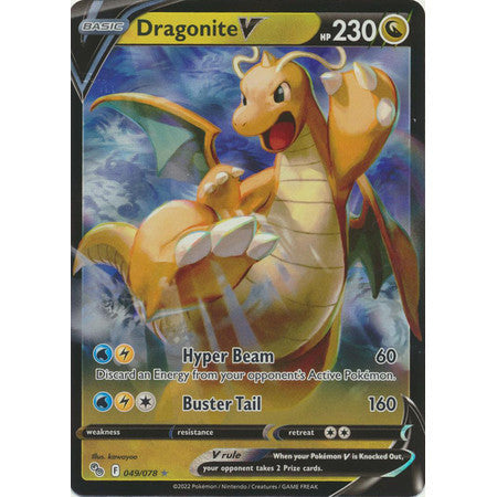 Dragonite V - 049/078 - Ultra Rare - Go - Pokémon TCG