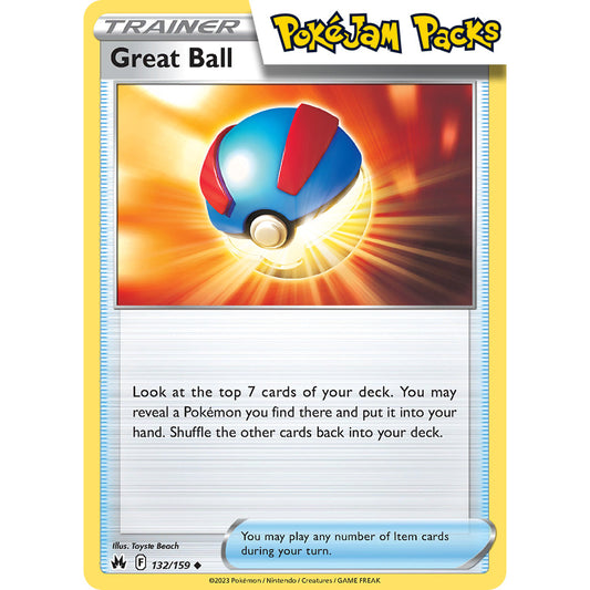 Great Ball - 132/159 - Uncommon - Crown Zenith - Pokémon TCG
