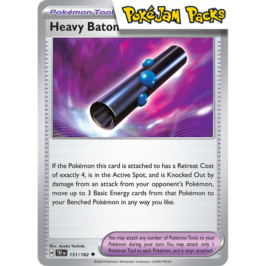 Heavy Baton - 151/162 - Uncommon - Scarlet & Violet: Temporal Forces - Pokémon TCG