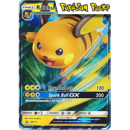 Raichu GX - SM213 - Promo - Sun & Moon Promos - Pokémon TCG