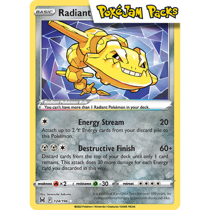 Radiant Steelix - 124/196 - Radiant Rare - Lost Origin - Pokémon TCG