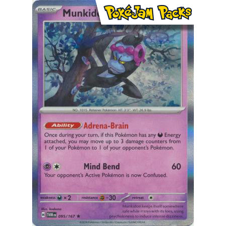 Munkidori - 095/167 - Holo Rare - Twilight Masquerade - Pokémon TCG