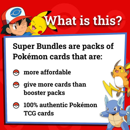Pokémon Card Bundles - 40+ Authentic Card Pack with Guaranteed Rare - Perfect for Gifts & Collectors